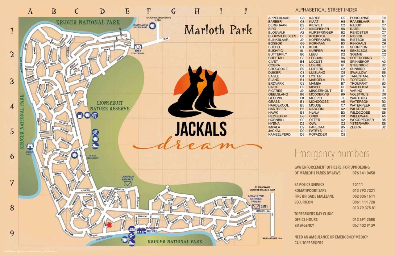 Jackals Dream - Self Catering Villa Bordering Kruger National Park Marloth Park Bagian luar foto